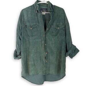 Absolutely authentic At Last 100% Cotton Vtg Thrashed And Trashed Worn Shirt  M